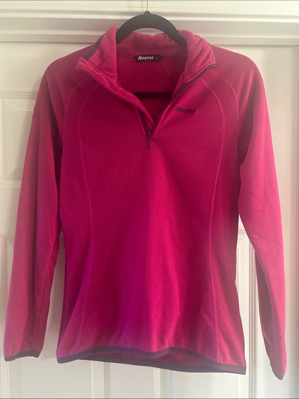 Women's Hot Pink Quarter-Zip Fleece Pullover